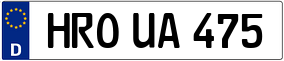 Trailer License Plate